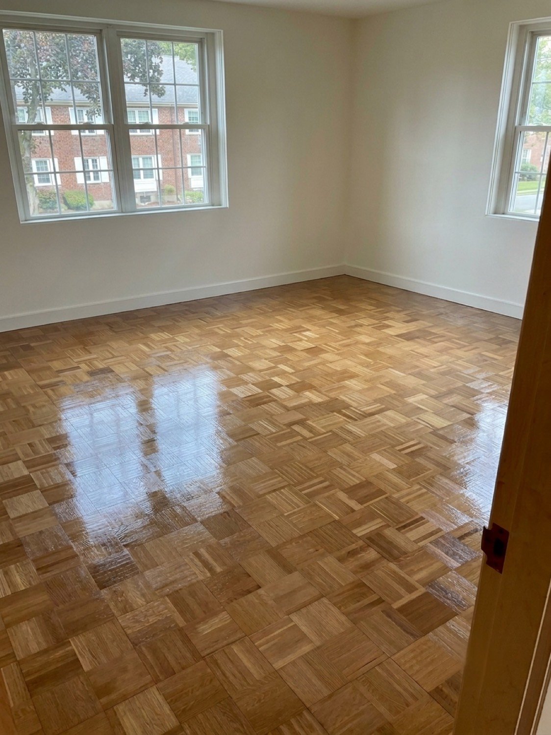 New hardwood flooring installation